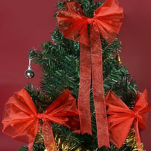 Vue 3 de Cmm Rouleau Organza Rouge