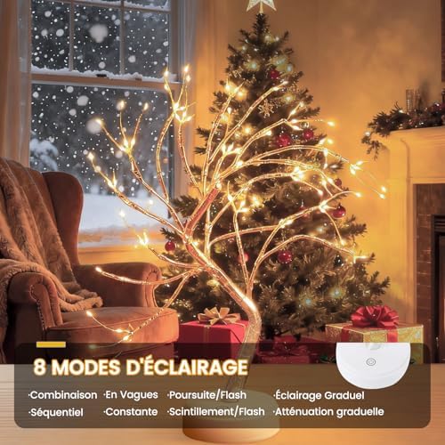 Vue 4 de Arbre Lumineux Interieur Leds