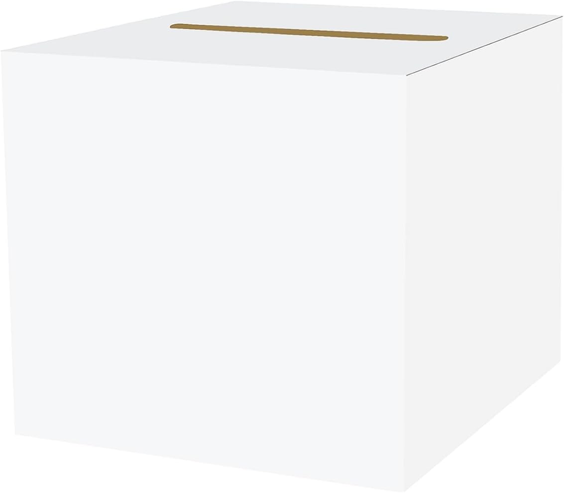 Urne Mariage Carton Blanc
