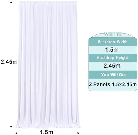 Vue 5 de M Blanc Rideau De