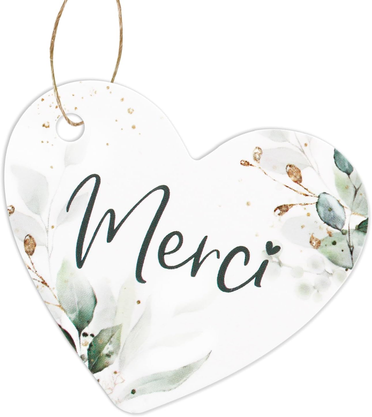 Pcs Etiquettes Merci Avec