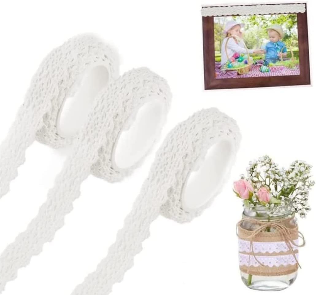 Rouleaux De Dentelle Blanc