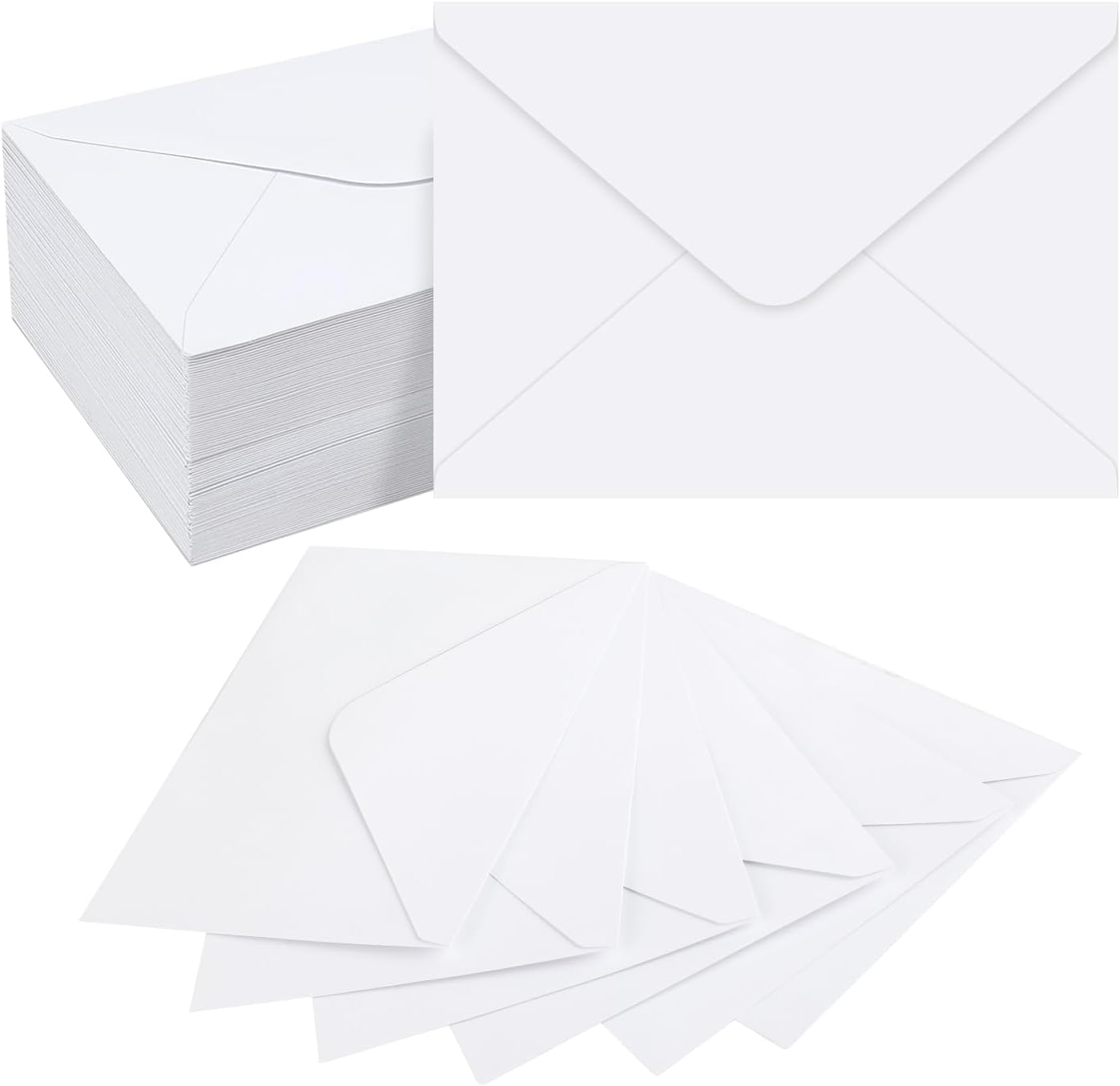 Pieces Enveloppes Blanches En