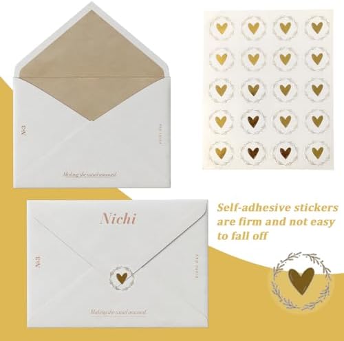 Vue 4 de Pcs Autocollants Coeur Stickers