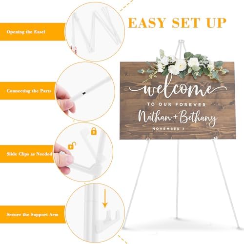 Vue 5 de Puwowye Chevalet Dartiste Reglable