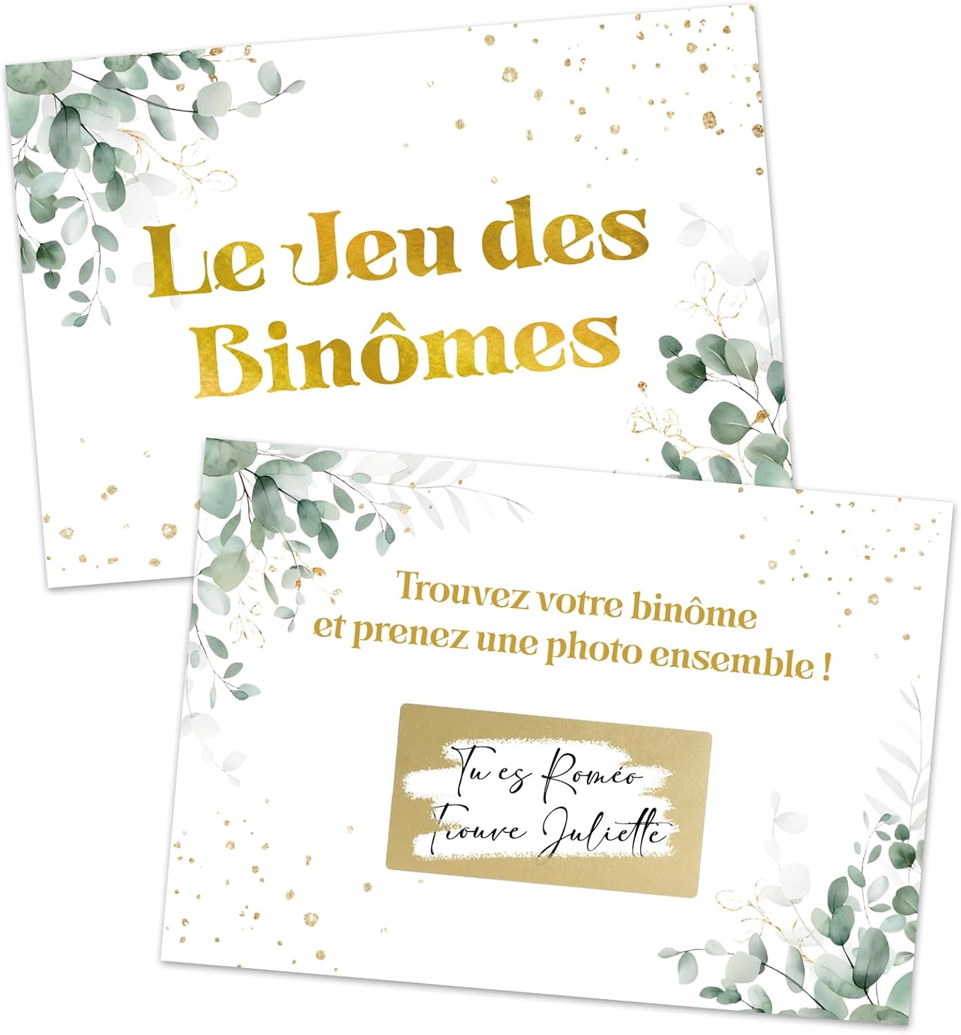 Cartes Jeu Des Binomes