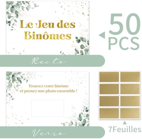 Vue 2 de Cartes Jeu Des Binomes