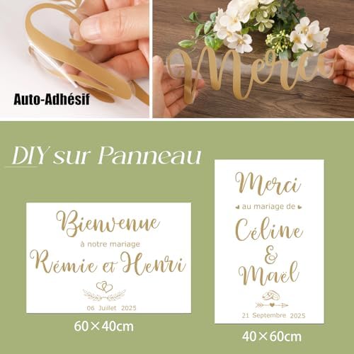 Vue 3 de Feuilles Stickers Personnalises Panneau