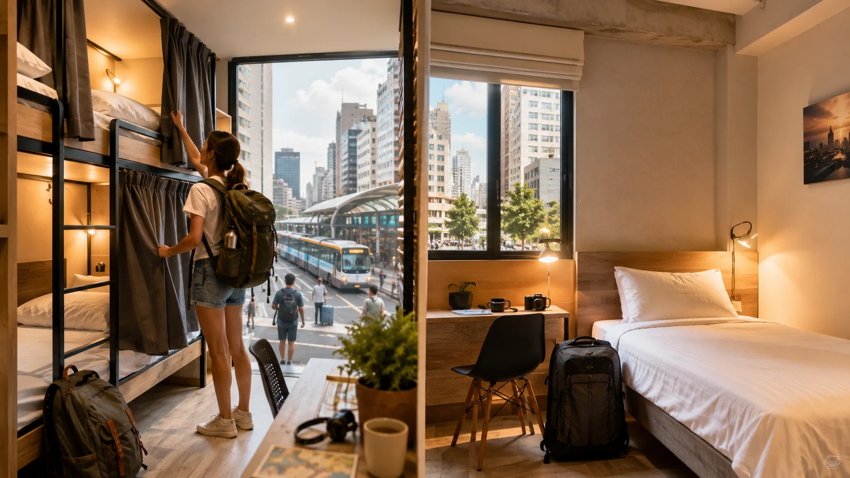 【台中背包客住宿推薦】華利大旅社背包房與單人房開箱：百元入住、交通超便利的獨旅首選