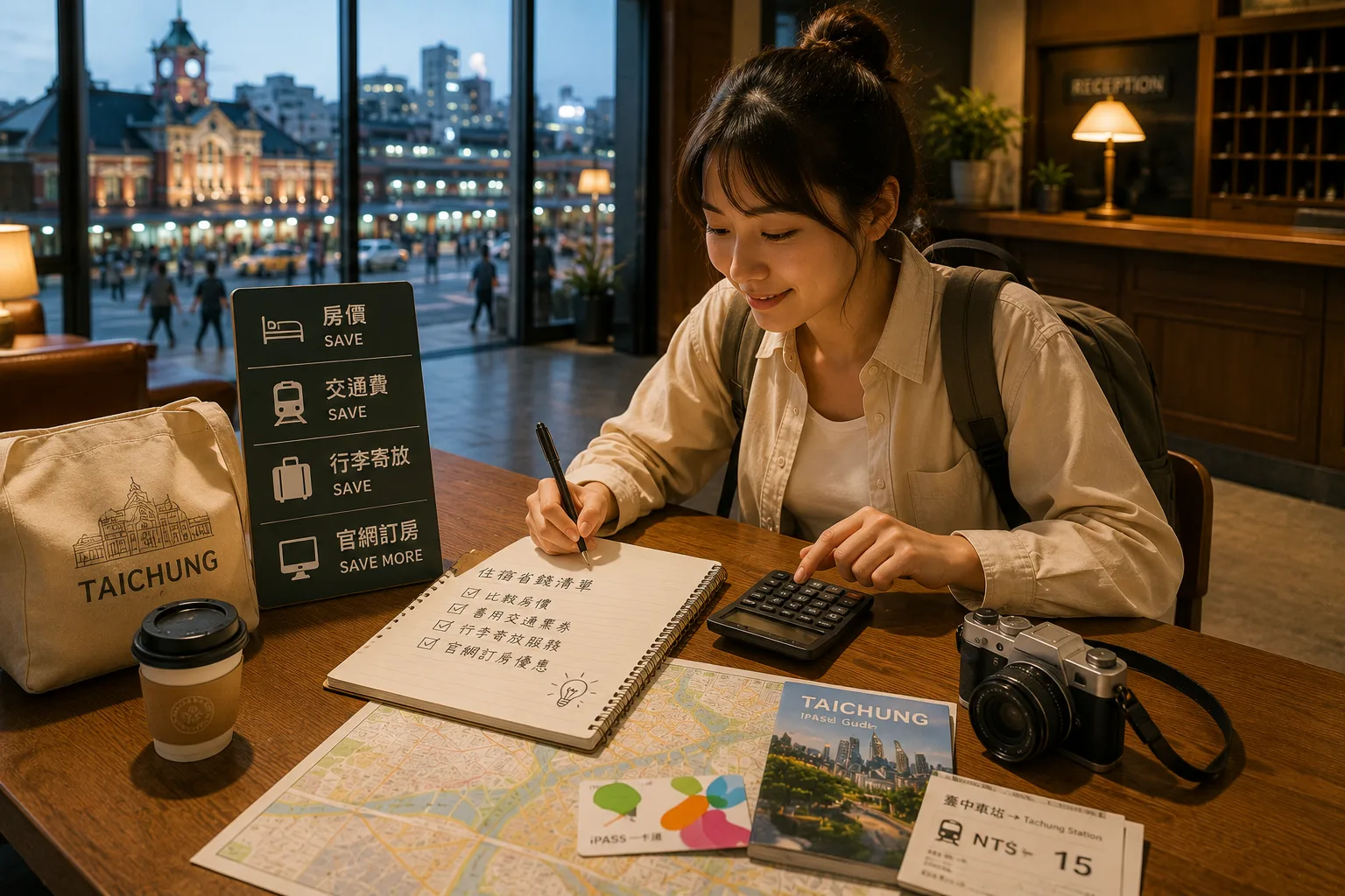 台中車站住宿省錢攻略｜房價、交通費、行李寄放與官網訂房怎麼一起省？