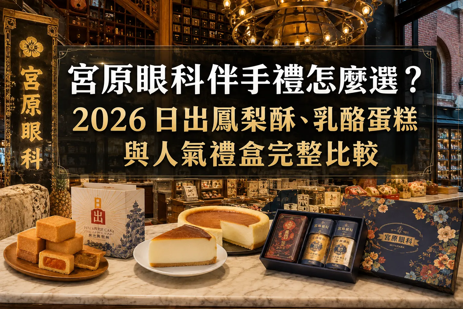 宮原眼科伴手禮怎麼選？2026 日出鳳梨酥、乳酪蛋糕與人氣禮盒完整比較