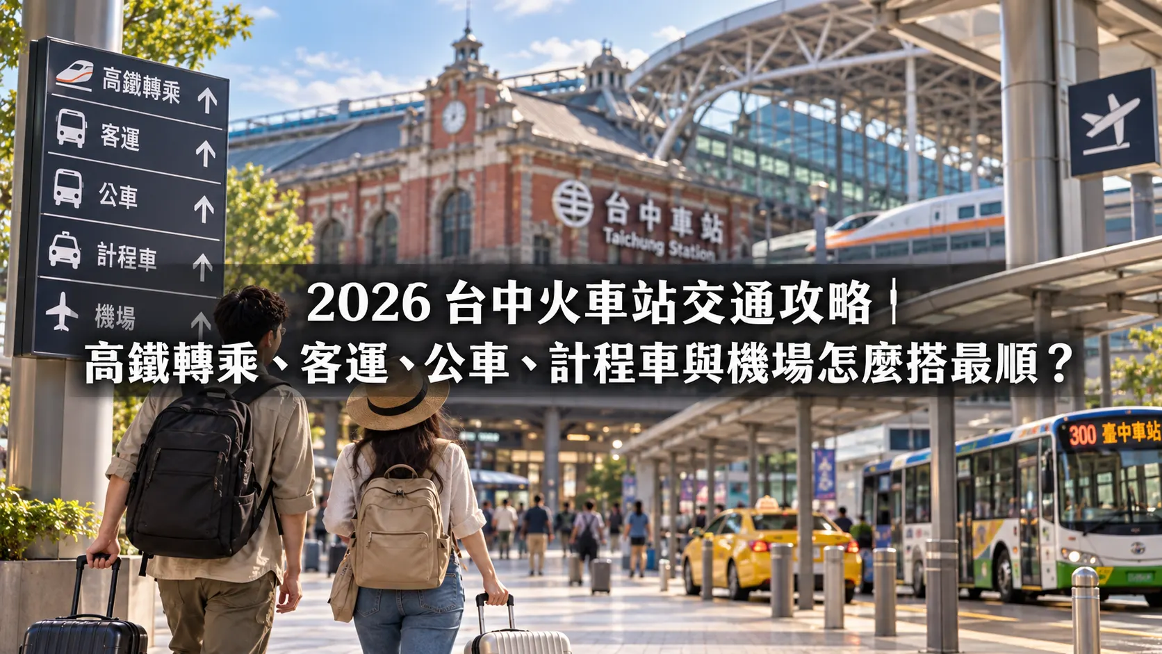 2026 台中火車站交通攻略｜高鐵轉乘、客運、公車、計程車與機場怎麼搭最順？