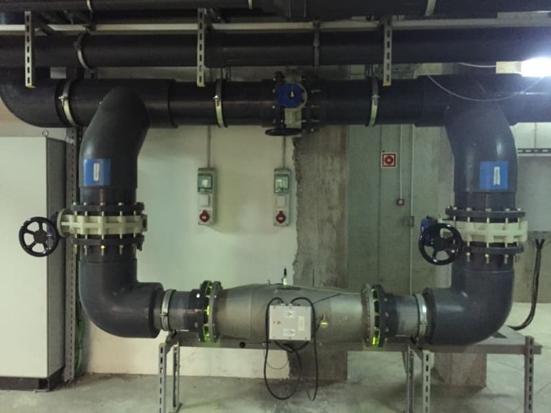 UV system connection detail