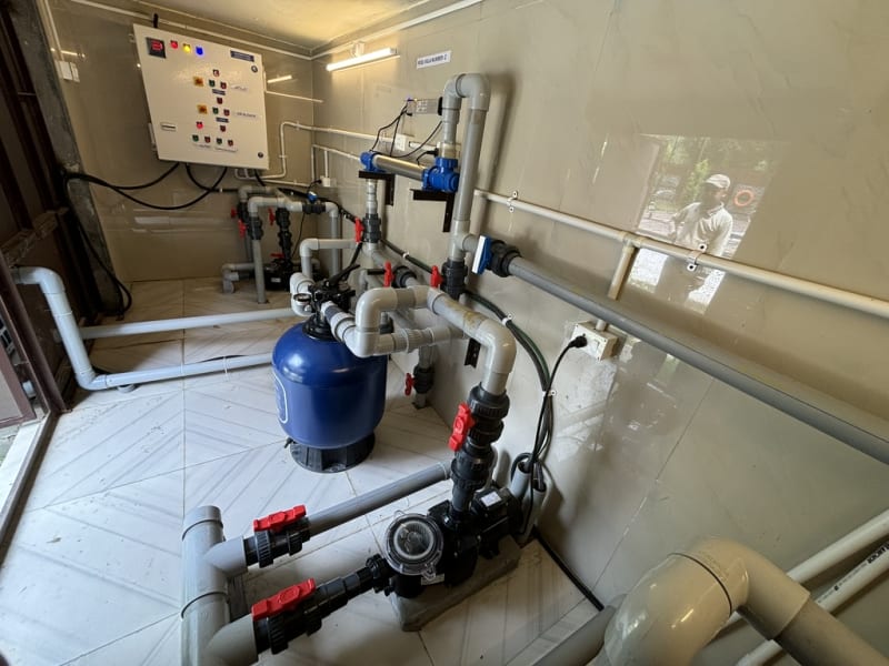 Plant room — correct equipment placement