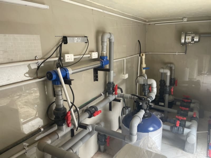 Plant room equipment layout