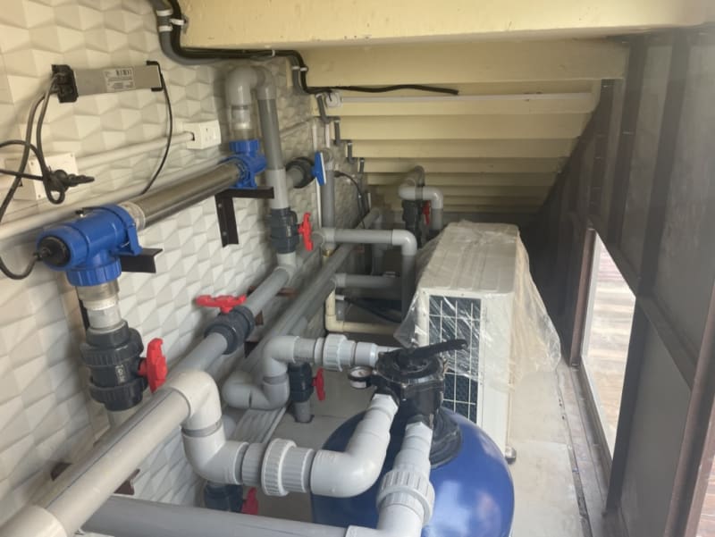 Plant room equipment layout