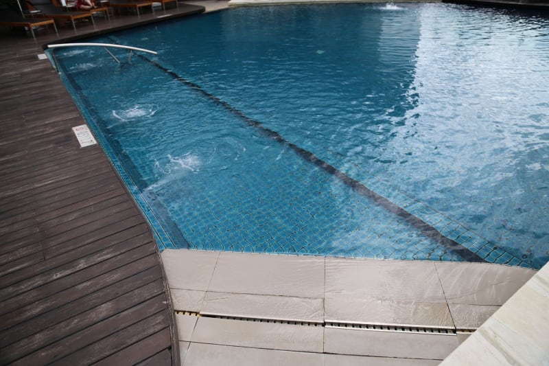 Pool deck detail