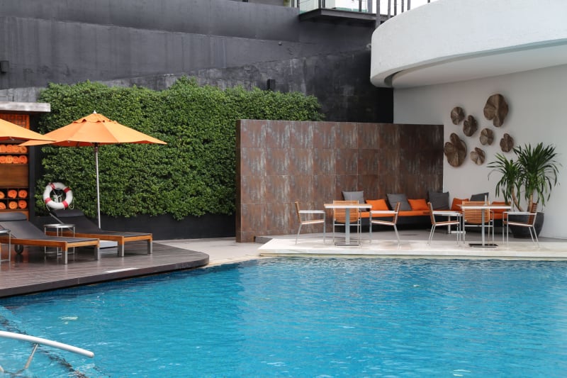 Pool deck and seating detail