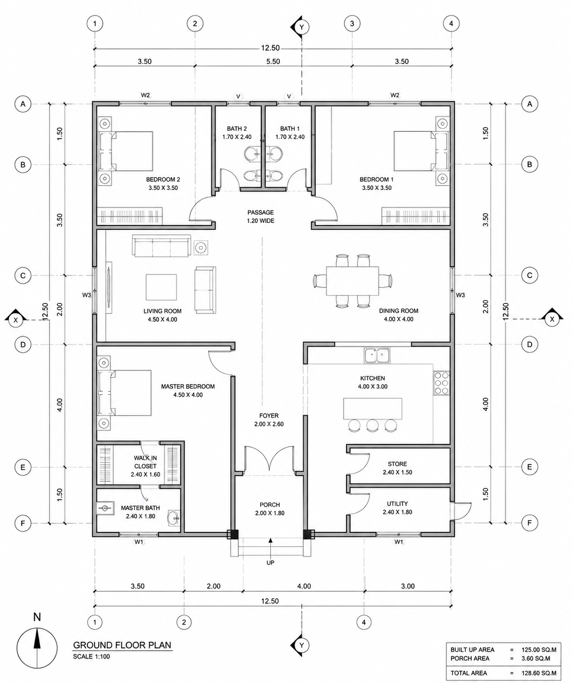 Floor Plan to 3D before AI redesign