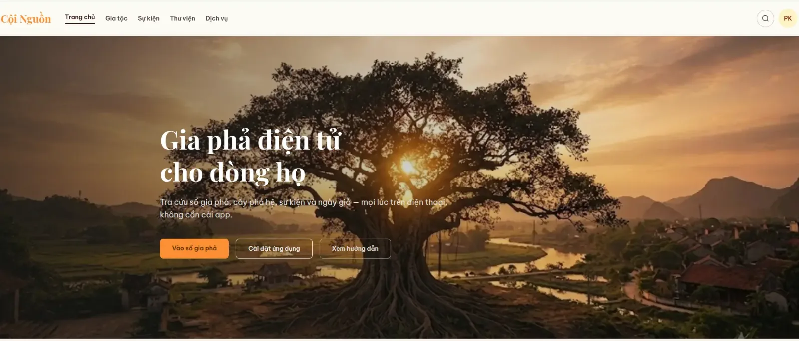5 bước tạo và in gia phả dòng họ trên Cội Nguồn - hình minh họa