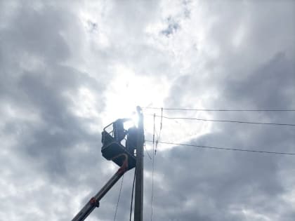 Под Орском в селе Тукай возобновили подачу электроэнергии от электрической сети