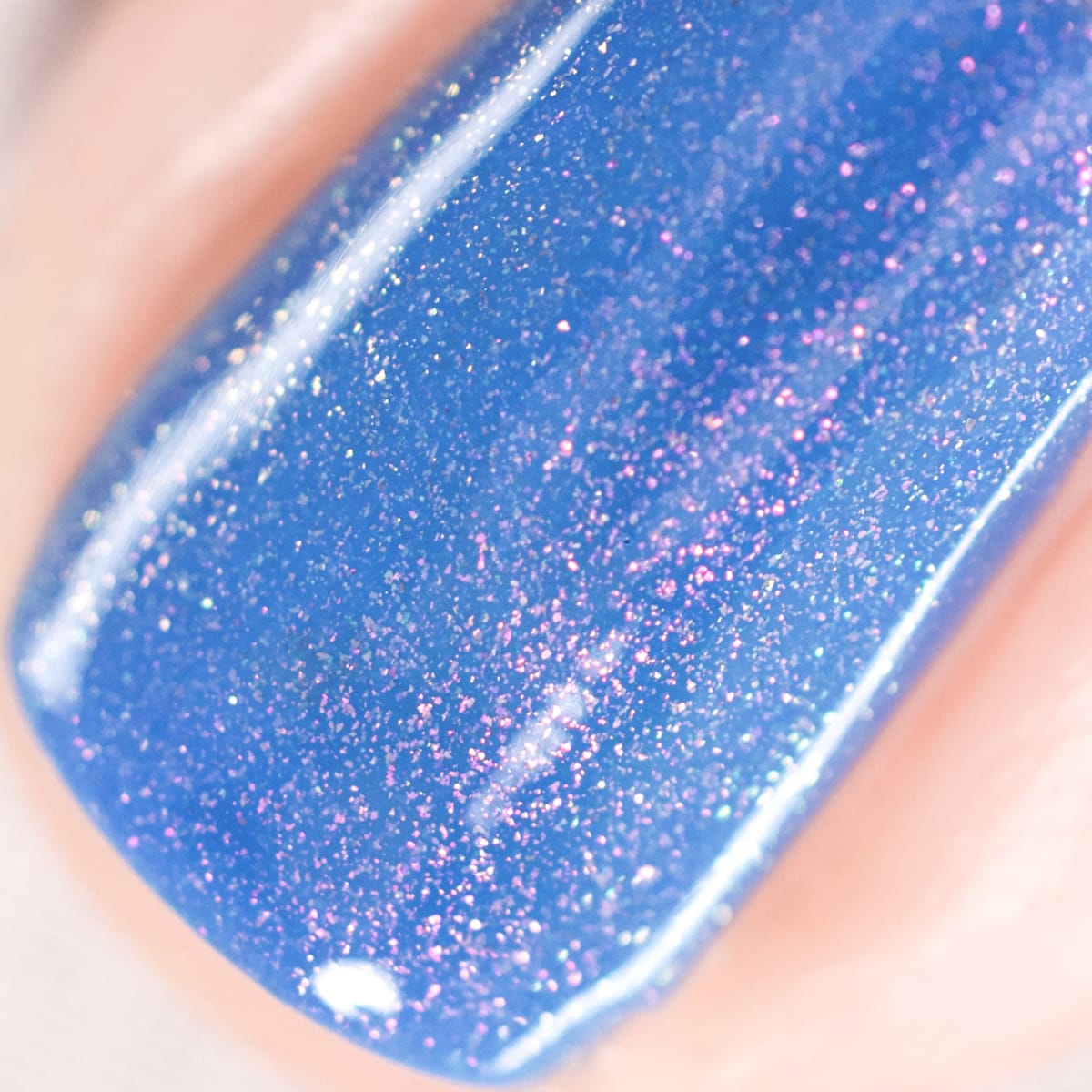 Periwinkle shimmer swatch