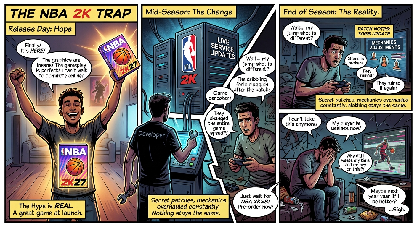 Hooked, Tuned, and Ghosted: The NBA 2K Trap Explained