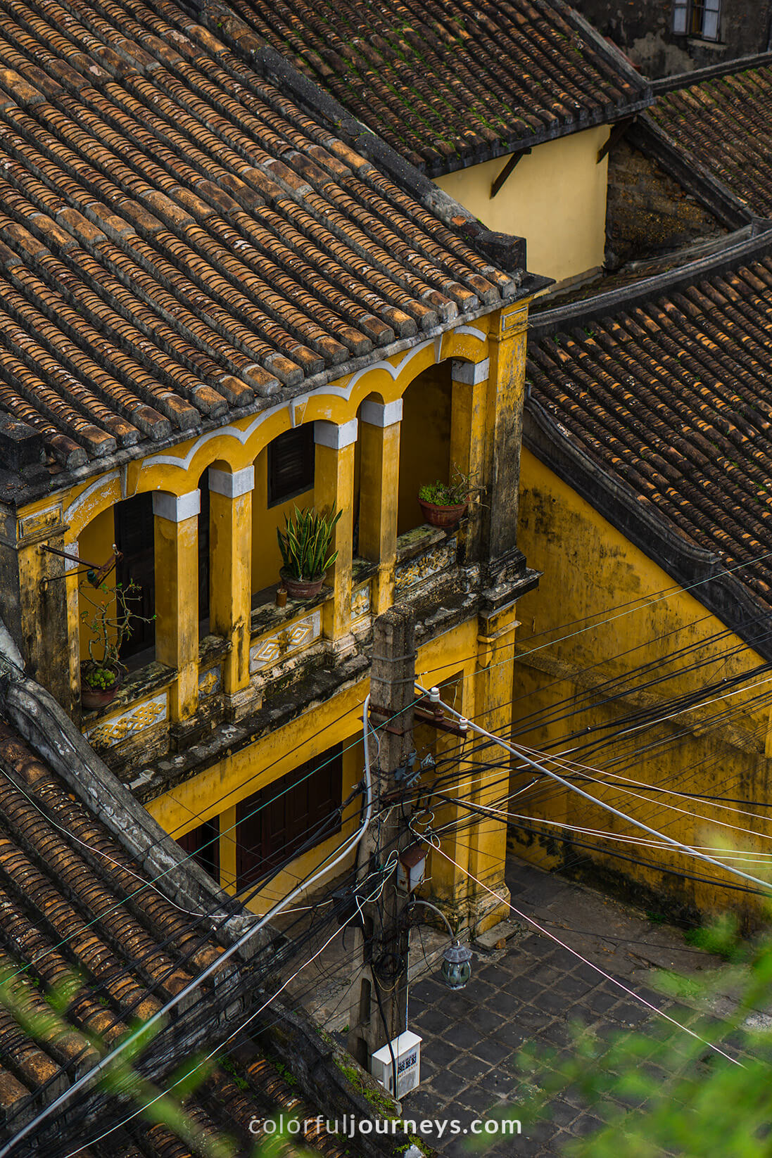 Yellow facades in Hoi An, Vietnam