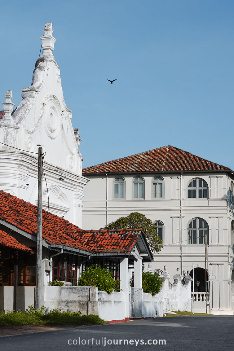 Old houses in Galle, Sri Lanka