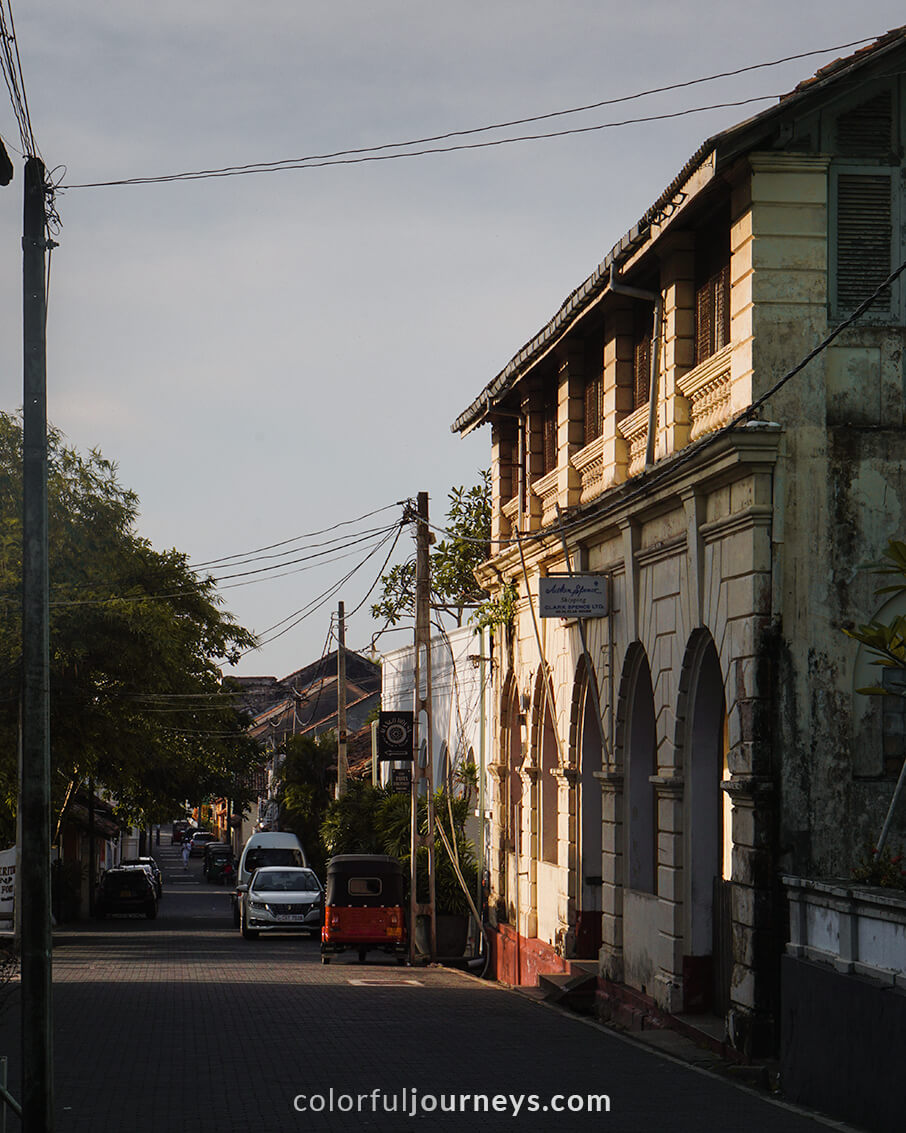 Old houses in Galle, Sri Lanka