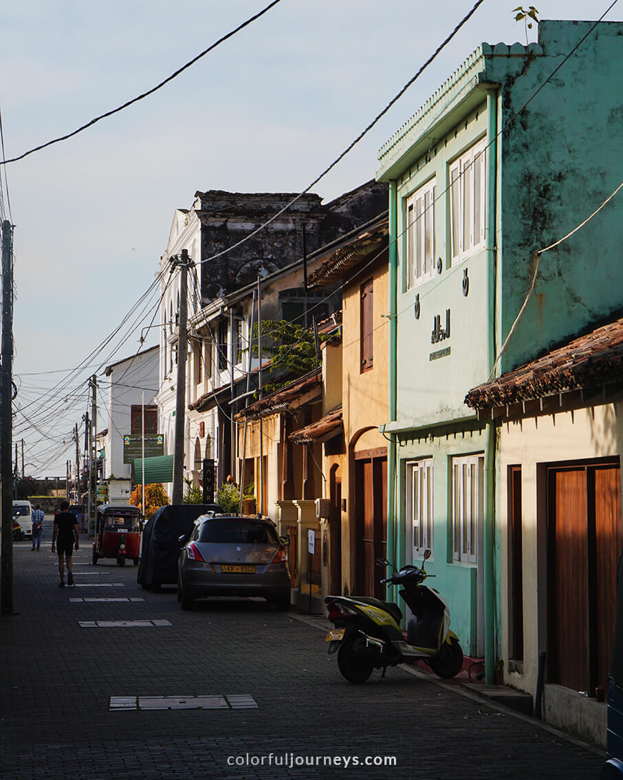 Old houses in Galle, Sri Lanka