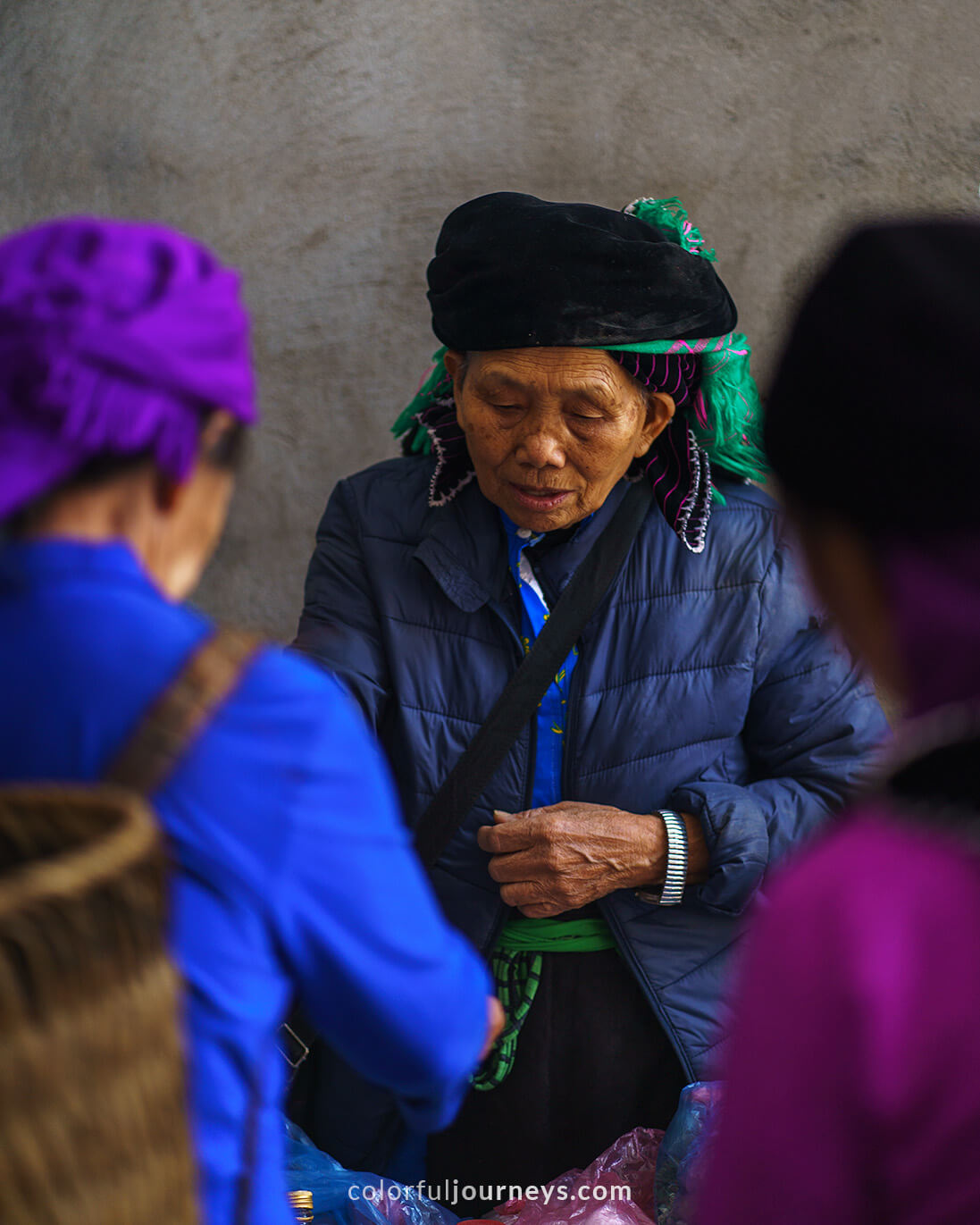 Vendors at Meo Vac Market