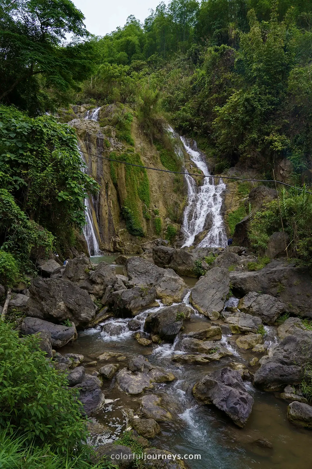 Go Lao waterfall in Vietnam