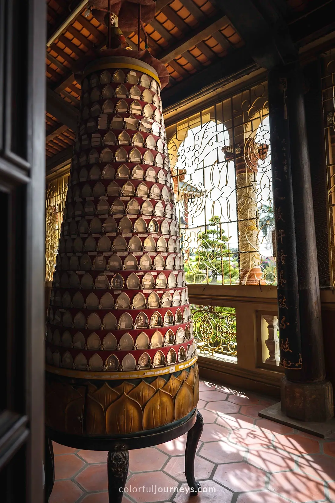 Vinh Trang Pagoda in My Tho, Vietnam