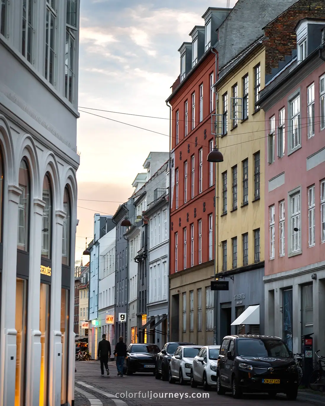 Narrow alleys in Copenhagen, Denmark