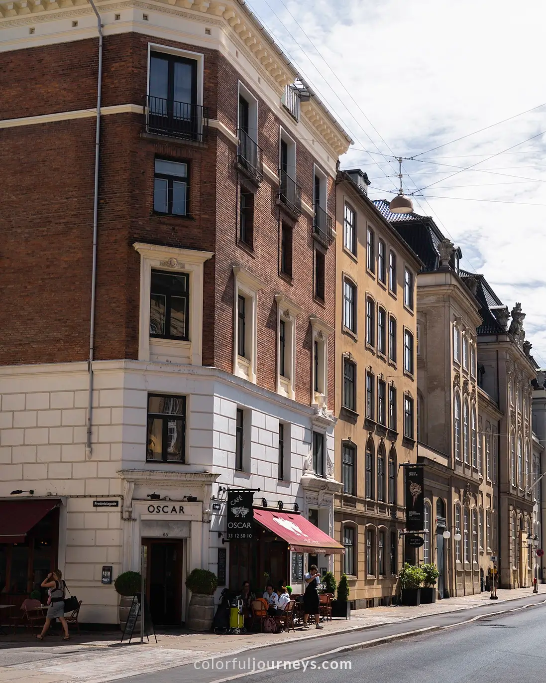 Small alleyways in Copenhagen, Denmark