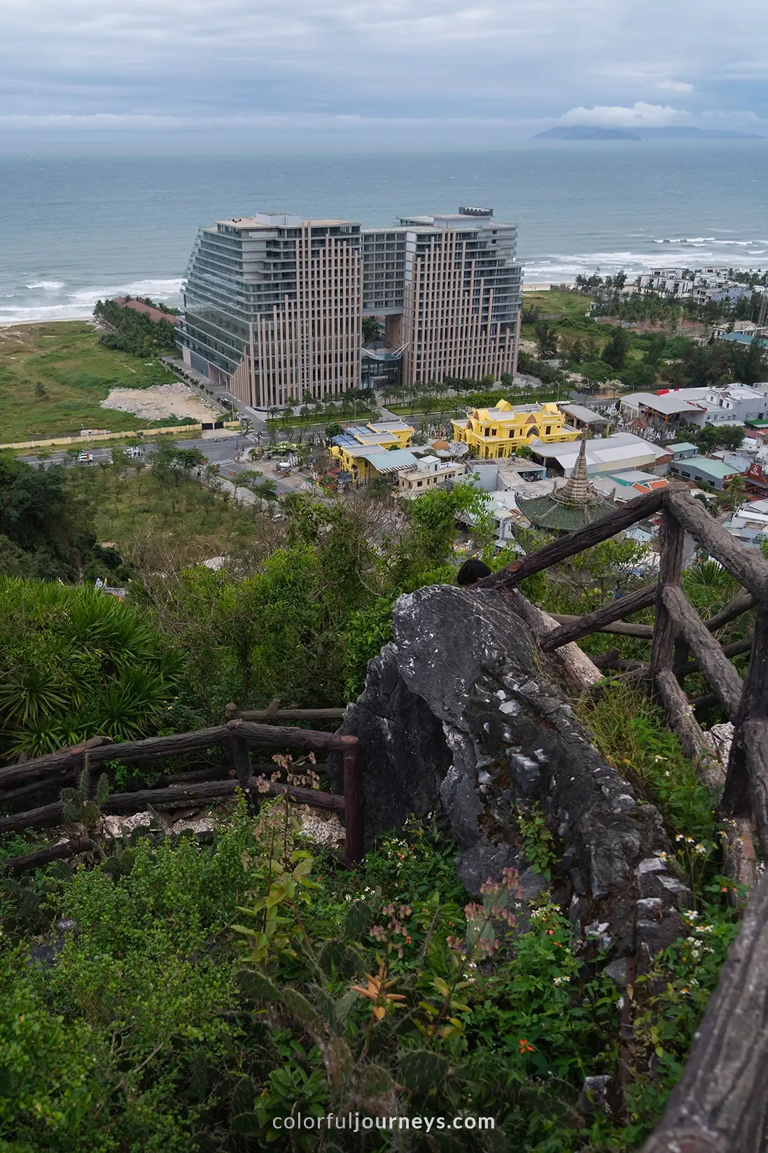 View from the Marble Mountains in Da Nang, Vietnam