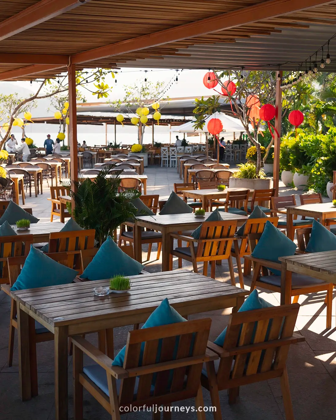 A beachbar in Quy Nhon, Vietnam