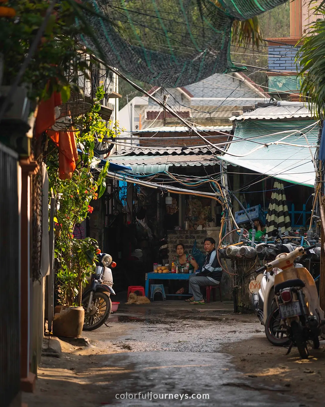 An alley in Quy Nhon, Vietnam