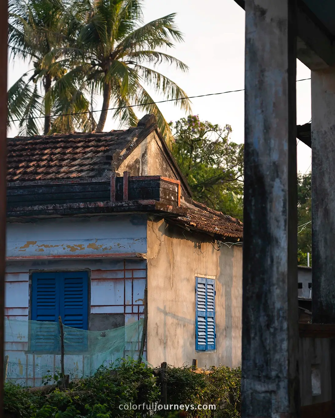 An old house in Lang Go Co, Vietnam