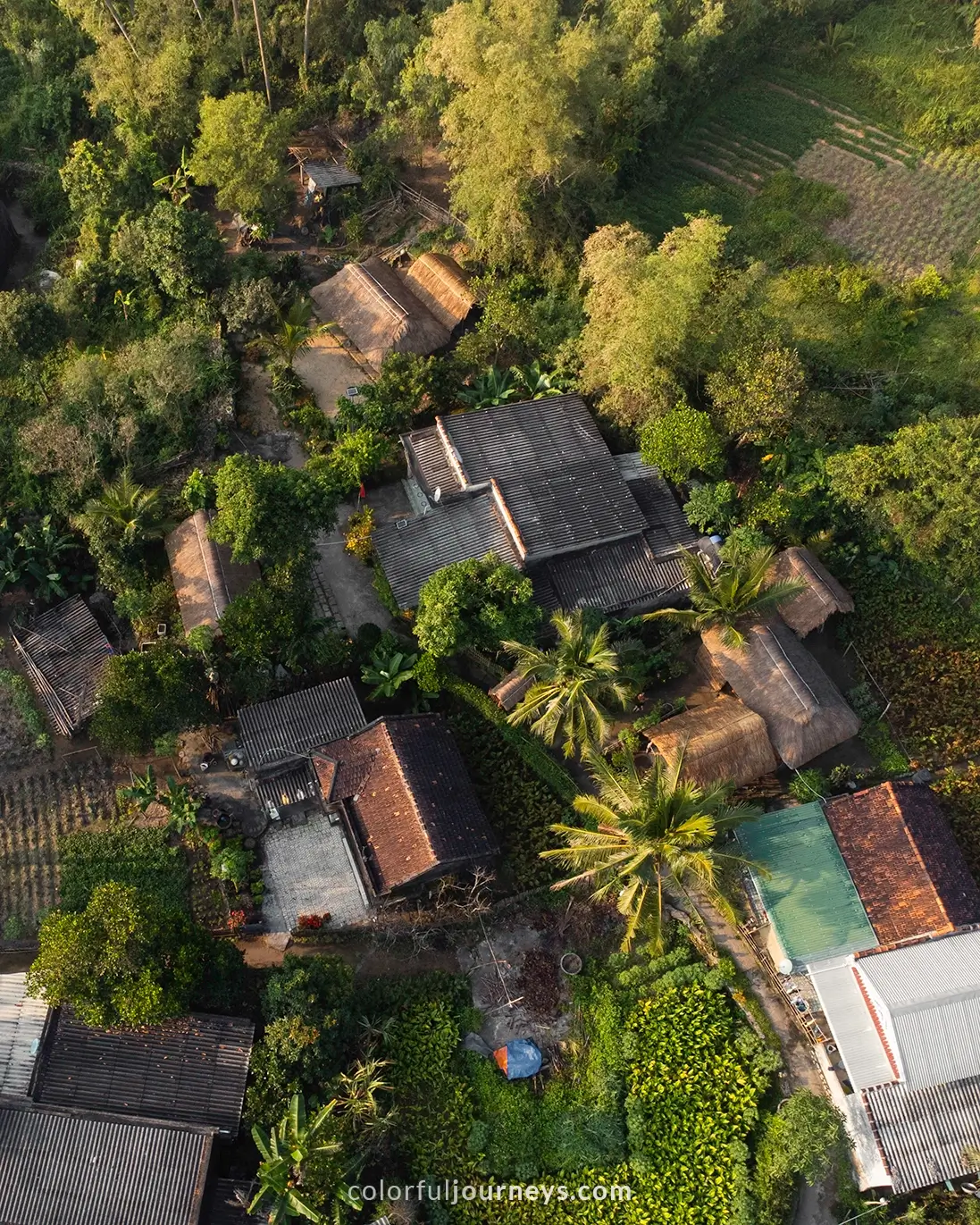 Lang Go Co in Vietnam seen from above