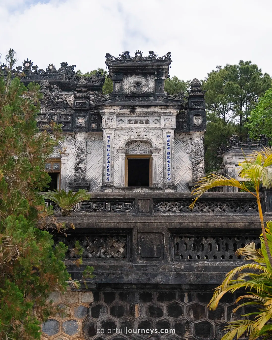 Khai Dinh Mausoleum complex in Hue, Vietnam