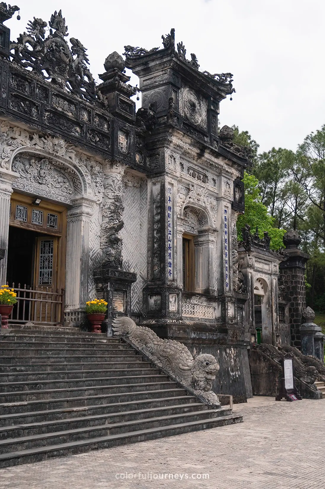 Khai Dinh Mausoleum complex in Hue, Vietnam