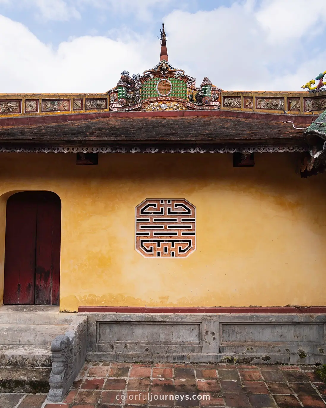 Dong Khanh tomb complex in Hue, Vietnam