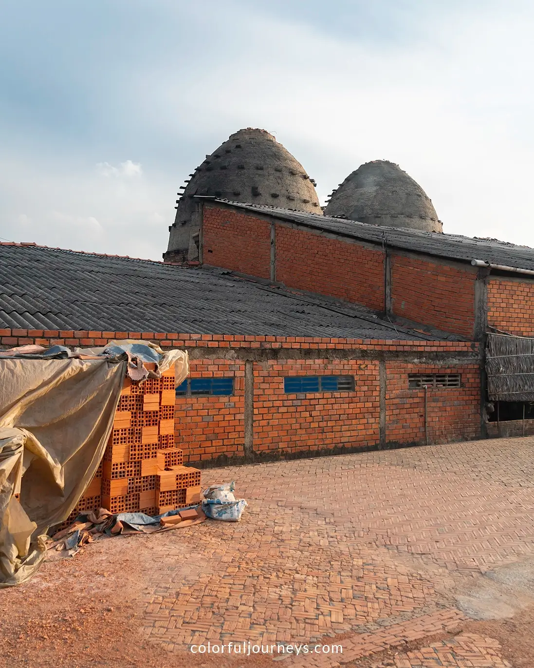 Brick kilns in Vinh Long, Vietnam