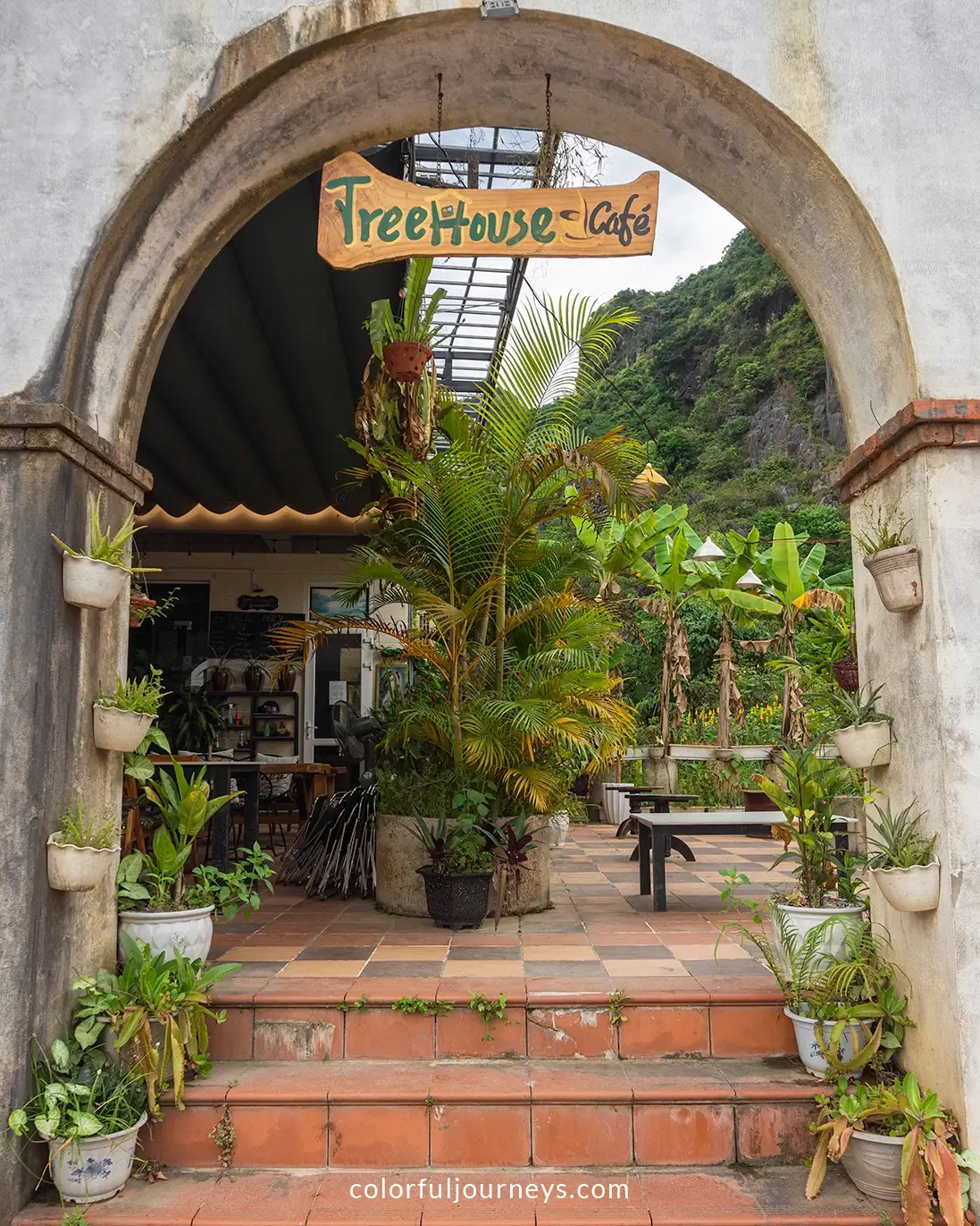 A cafe in Phong Nha, Vietnam