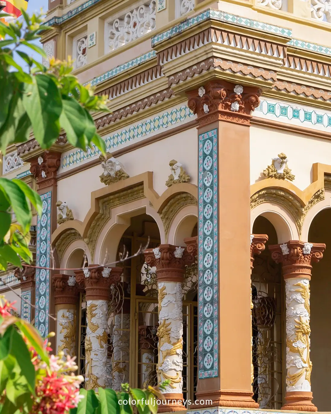 Vinh Trang Pagoda in My Tho, Vietnam