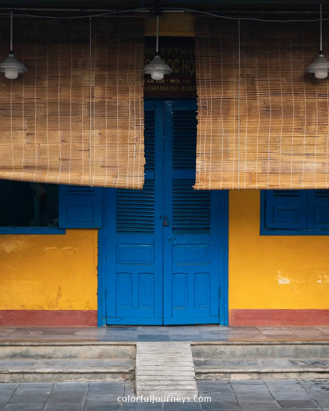 A yellow facade in Hoi An, Vietnam