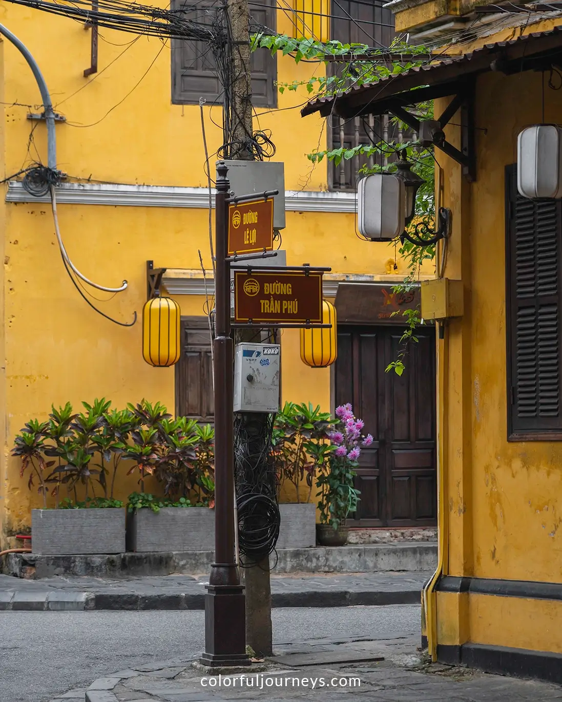 Yellow facades in Hoi An, Vietnam