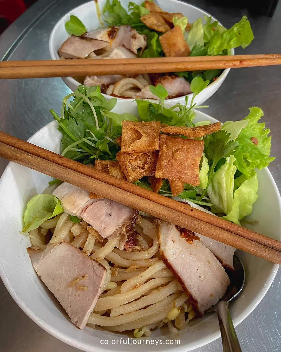 Cao Lau noodles in Hoi An, Vietnam
